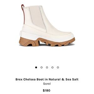 NWT Sorel Brex Chelsea Boots in Natural Sea Salt